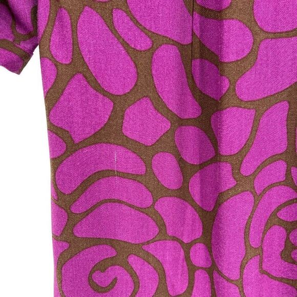 Boden Canterbury Tunic Dress Mini Faux Wrap V-Neck Purple Women US 8 Regular - Picture 11 of 15
